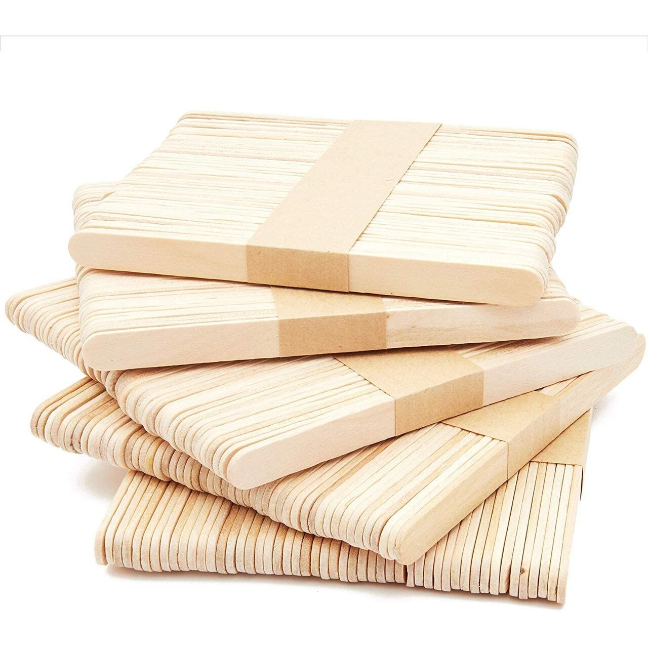250 Count Mini Popsicle Sticks, Natural Wood Craft Bulk Ice Cream Stick, 4.5 x 0.4 inches